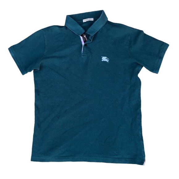 VINTAGE Burberry Polo Shirt Medium - Picture 1 of 7